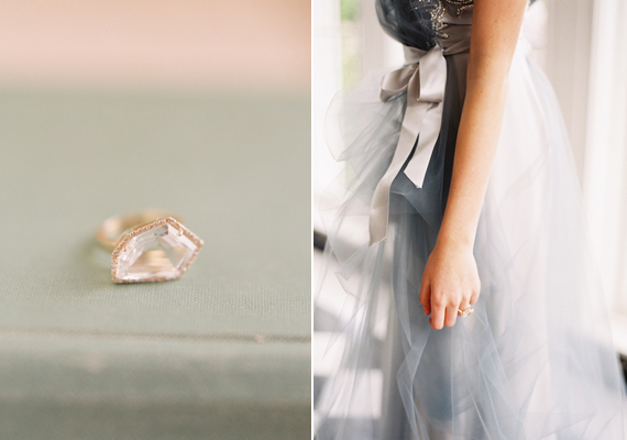 And something blue wedding gown | photo by Jessica Burke | 100 Layer Cake