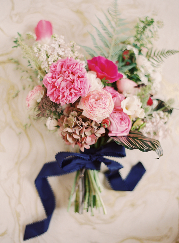 Navy and pink wedding inspiration | photo by Jessica Burke | 100 Layer Cake