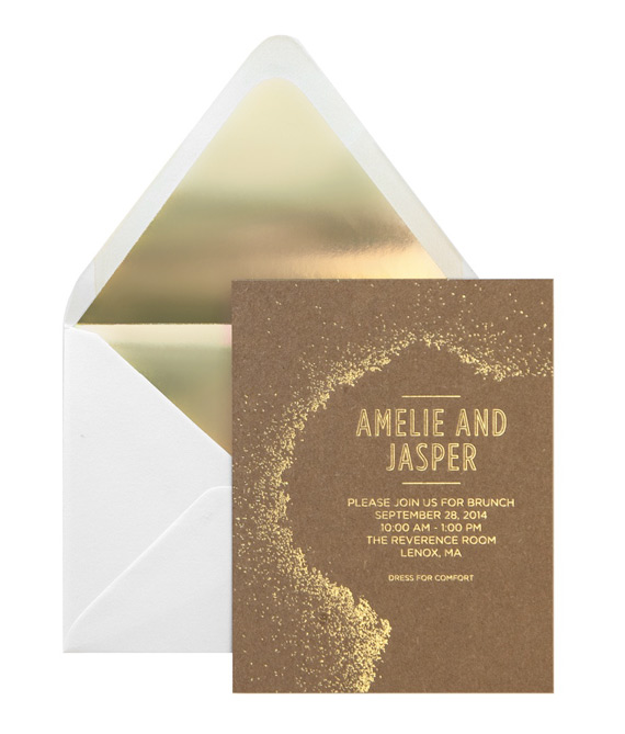 Bliss and Bone wedding invitation suite | 100 Layer Cake