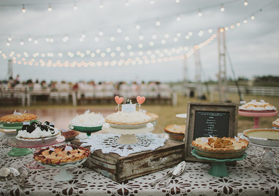 pie sweets table | photo by Tessa Harvey | 100 Layer Cake 