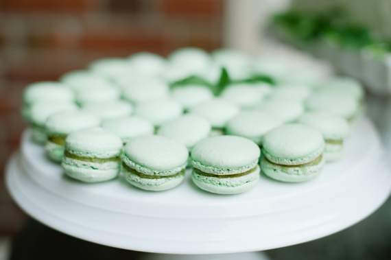 green macaroons  | photo by Stacy Able | 100 Layer Cake