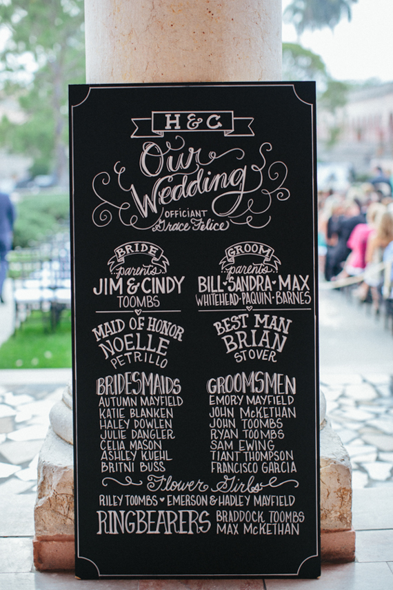 Chalk wedding signage | photo by Kallima Photography | 100 Layer Cake