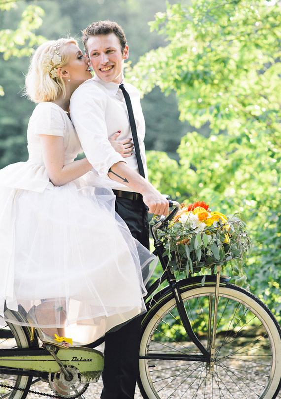 Vintage wedding dress | photo by aster & olive photography | 100 Layer Cake