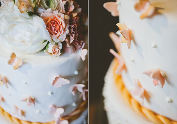 butterfly wedding cake | photo by Les Amis Photo | 100 Layer Cake