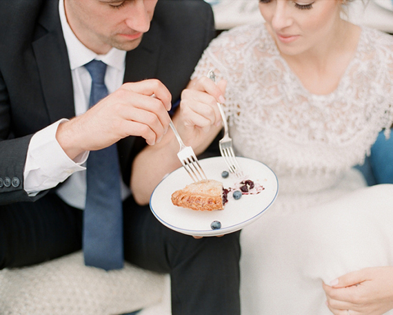 blueberry pie wedding cake photo by Gucio Photography | 100 Layer Cake