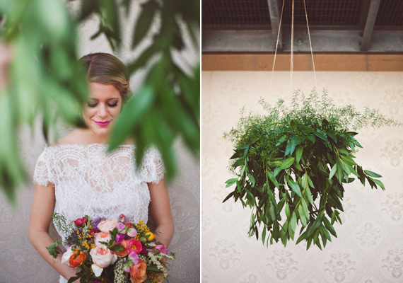 Colorful and modern floral centerpiece  | photos by Ceebee Photography | 100 Layer Cake