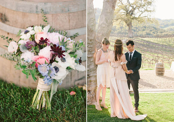 Intimate California vinyard wedding | photo by The Why We Love | 100 Layer Cake