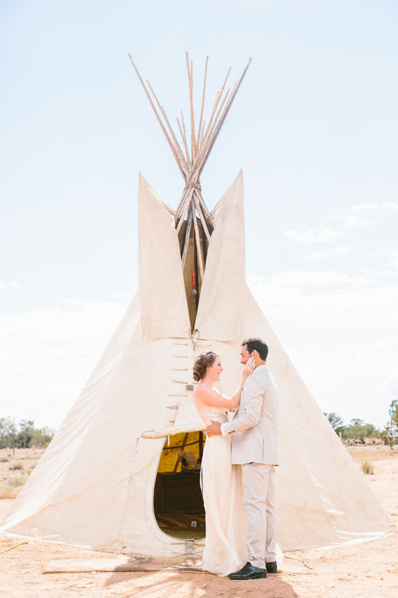 Bohemian New Mexico wedding | photo by Jennifer Emerling of YEAH! weddings | 100 Layer Cake