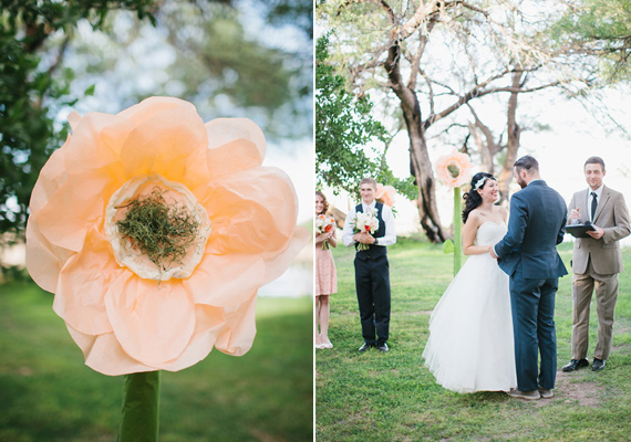 oversized paper flower | photo by Brushfire Photography | 100 Layer Cake 
