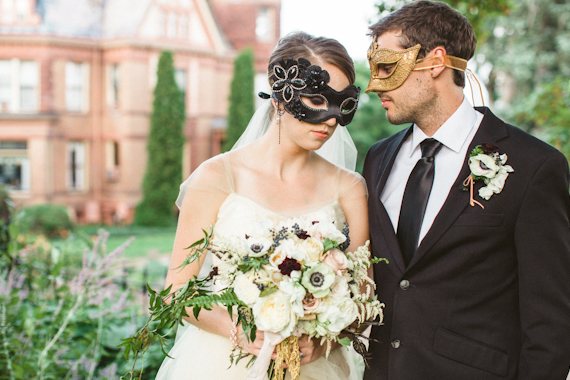 Haunting Masquerade wedding inspiration | photo by Bradley James Photography | 100 Layer Cake