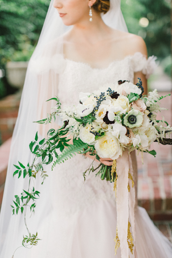  anemone bridal bouquet | photo by Bradley James Photography | Flowers by Hey Gorgeous Event |  100 Layer Cake