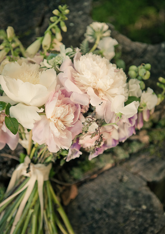 peony bridal bouquet | photos by Gary Ashley with the Wedding Artists Collective | 100 Layer Cake