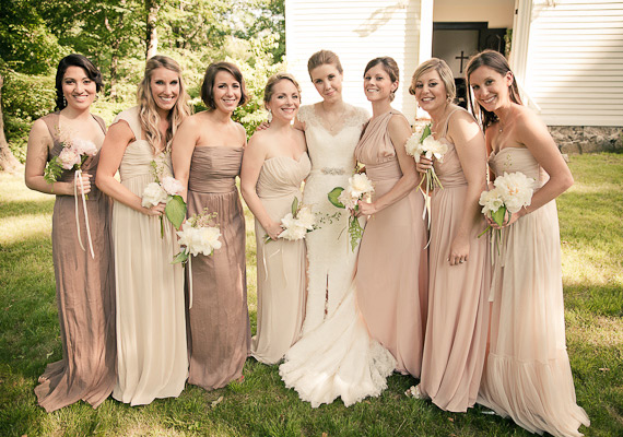 blush bridesmaid dresses | photos by Gary Ashley with the Wedding Artists Collective | 100 Layer Cake