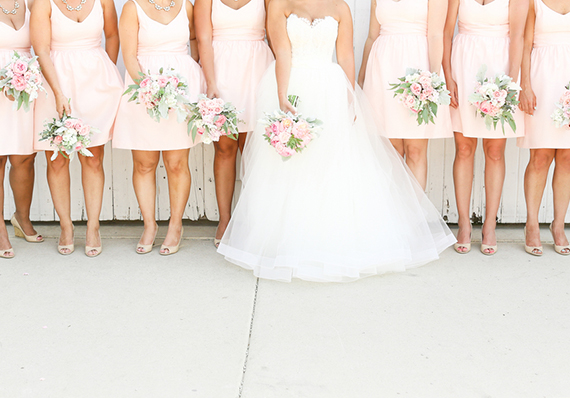 Pink Jenny Yoo bridesmaid dresses | photo by Cassandra Photo | 100 Layer Cake 