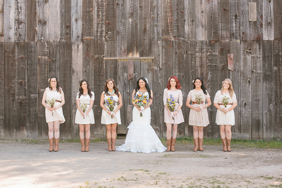 Blush bridesmaid dresses | photo by Kristen Booth Photography | 100 Layer Cake 