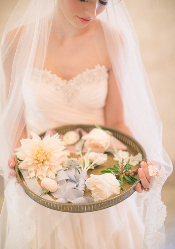 Soft peach bridal bouquet recipe | photo by J. Layne Photography | Flowers by  Ruby Reds Floral & Garden | 100 Layer Cake