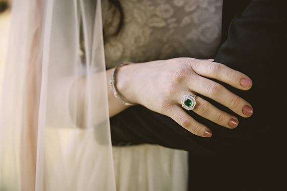 emerald wedding ring | photo by Josh Goleman of Wedding Artist Collective | 100 Layer Cake