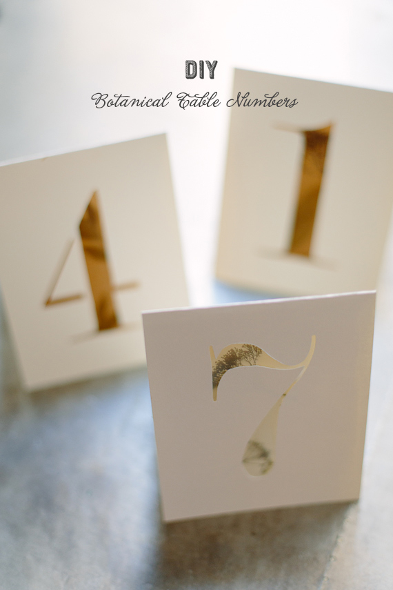 diy botanical table numbers | photo by Apryl Ann Photography | 100 Layer Cake