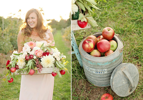 Apple orchard wedding inspiration | photo by Ashley Slater Photography | 100 Layer Cake 