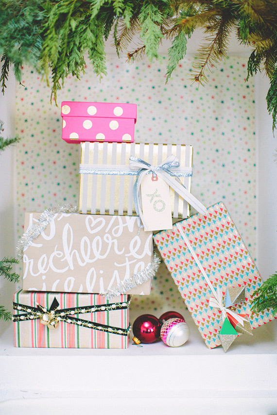 Holiday gift wrap ideas | photo by Paige Jones | 100 Layer Cake