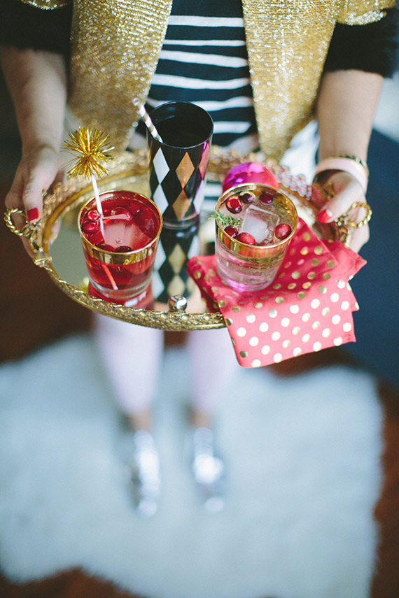 Holiday cocktails | photo by Paige Jones | 100 Layer Cake