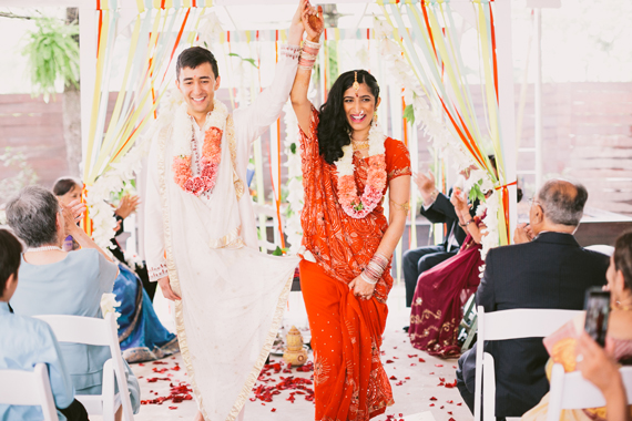 Colorful, multicultural wedding | photo by Our Labor of Love | Read more - http://www.100layercake.com/blog/