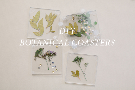 DIY Botanical coasters | photo by Apryl Ann Photography |  Lindsey Zamora Wedding Styling + Design | 100 Layer Cake