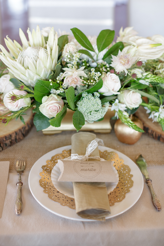 Gold and metallic wedding and party ideas | Styling and photo by Melanie Wessels Photography | 100 Layer Cake