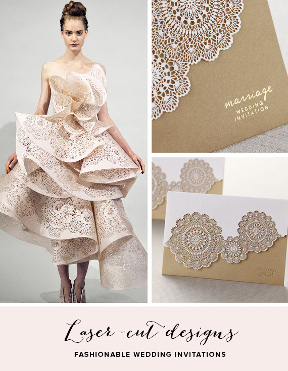 B Wedding Invitations | 100 Layer Cake