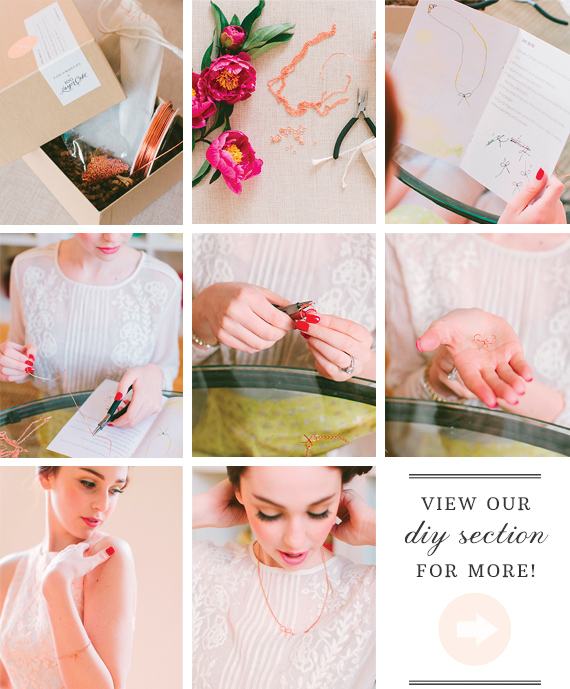 DIY bridesmaid jewelry kit | Designed by 100 Layer Cake with For the Makers | Read more - http://www.100layercake.com/blog/?p=67409