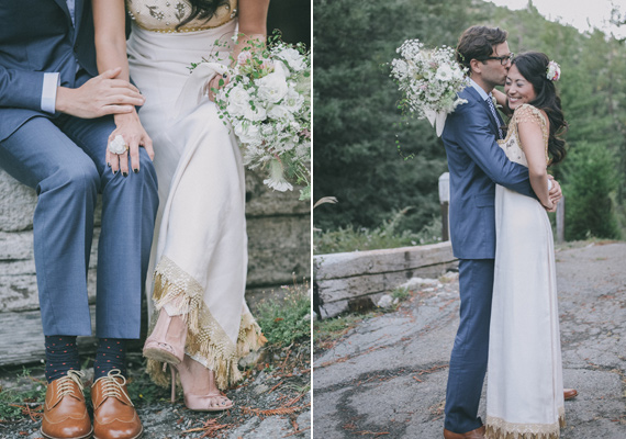 Vintage 60s wedding gown | Photo by Edyta Szyszlo Photography | Read more - http://www.100layercake.com/blog/?p=70192