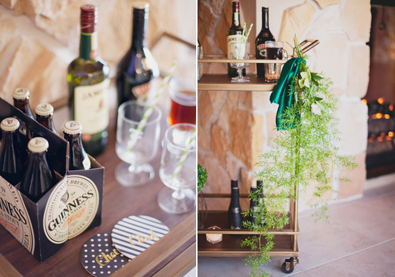 St. Patrick's Day wedding inspiration | Photo by Leah McEachern Photography | Read more - http://www.100layercake.com/blog/?p=70089