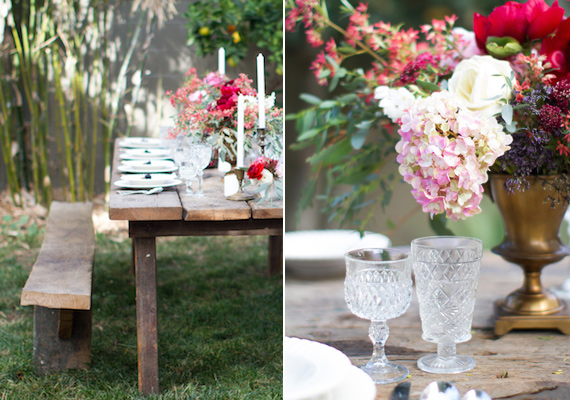 Backyard dinner party inspiration | Photo by Christine Doneé Photography | Read more - http://www.100layercake.com/blog/?p=71951 