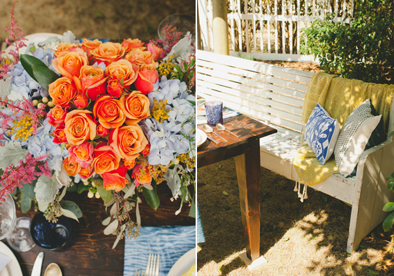 Indigo dyed wedding inspiration | Photo by Spindle Photography | Read more - http://www.100layercake.com/blog/?p=71903