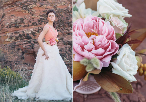 Peach and rose gold wedding ideas | Photo by With Loves and  Embers | Read more - http://www.100layercake.com/blog/?p=71256