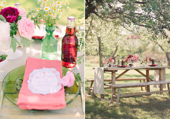 Pink and strawberry wedding ideas | Photo by Weber Photography | Read more - http://www.100layercake.com/blog/?p=71453