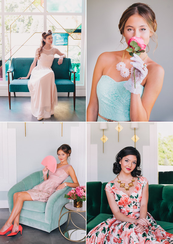 ModCloth bridesmaid dresses | Photo by Fondly Forever | Read more - http://www.100layercake.com/blog/?p=72601