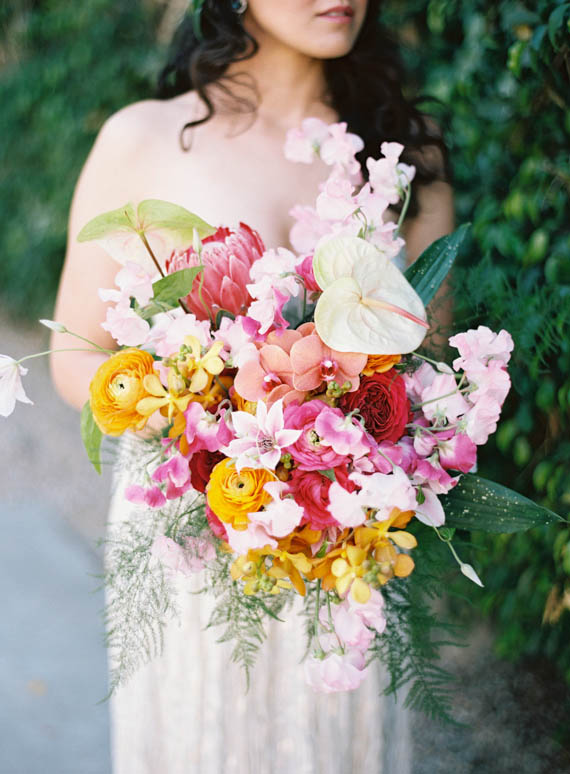 Tropical Summer wedding ideas | Photo by Ashley Kelemen | Event Design Sweet Emilia Jane | Read more - http://www.100layercake.com/blog/?p=72565