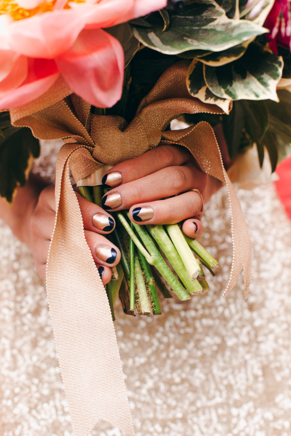Modern wedding nails | Photo by Christine Lim Photography | Read more - http://www.100layercake.com/blog/?p=73953
