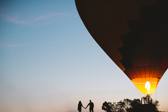 Southern California hot air balloon engagement shoot | Photo by Deer Lovers | 100 Layer Cake