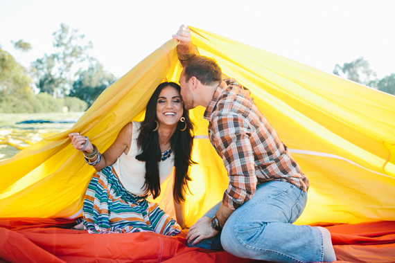Southern California hot air balloon engagement shoot | Photo by Deer Lovers | 100 Layer Cake
