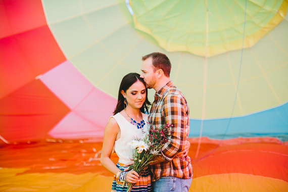 Southern California hot air balloon engagement shoot | Photo by Deer Lovers | 100 Layer Cake