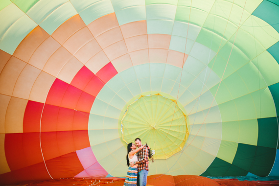 Southern California hot air balloon engagement shoot | Photo by Deer Lovers | 100 Layer Cake