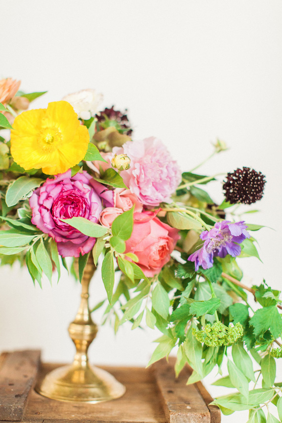 Summer flower ideas by Amy Osaba Events | Photo by Haley Sheffield | Read more - http://www.100layercake.com/blog/?p=74323