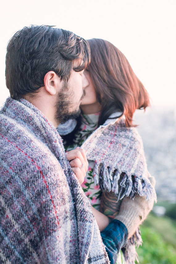 Sunrise engagement at Twin Peaks | Photo by Evangeline Lane | 100 Layer Cake