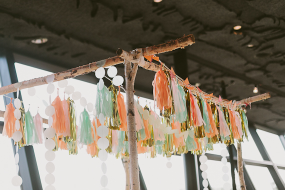 Fringe and tassel ceremony decor| Photo by Apryl Ann Photo | Read more - http://www.100layercake.com/blog/?p=74234