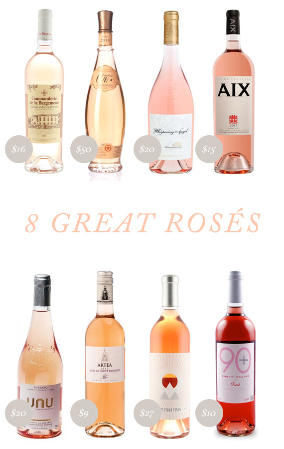 8 great rosés for summer entertaining and celebrations | see the links on 100layercake.com/blog