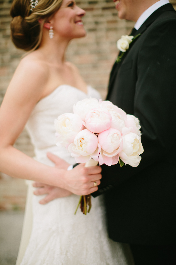 Peony bouquet | Photo by Katie Kett Photography | Read more - http://www.100layercake.com/blog/?p=76330 