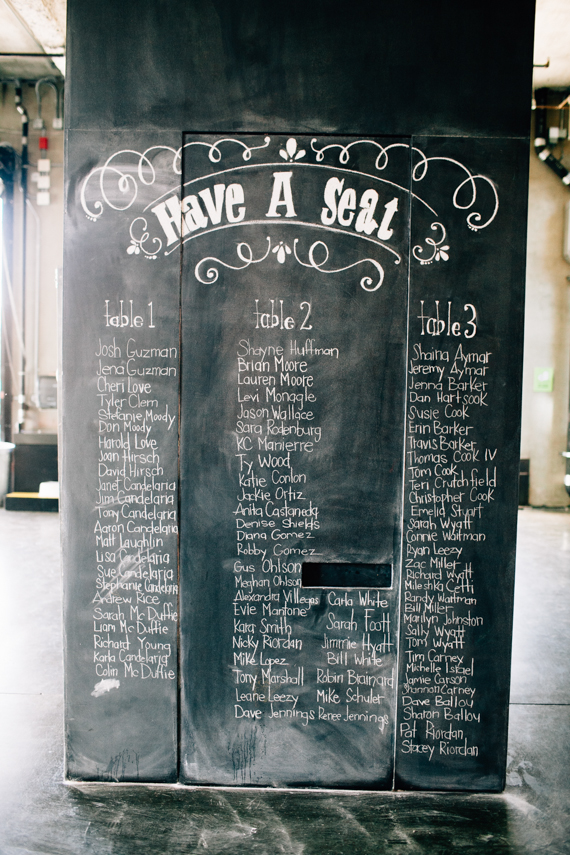 Chalkboard signage  | Photo by Anika London | Read more -  http://www.100layercake.com/blog/?p=75169