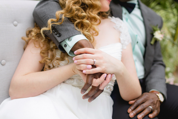 Romantic greenhouse wedding inspiration | Photo by Kate Hubler Photography | Read more - http://www.100layercake.com/blog/?p=75305